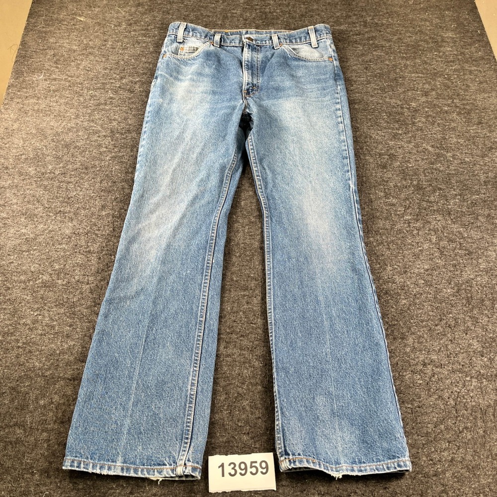 Vintage Levi's Orange Tab Jeans Mens 32 Blue Denim Bootcut Leg Medium Wash